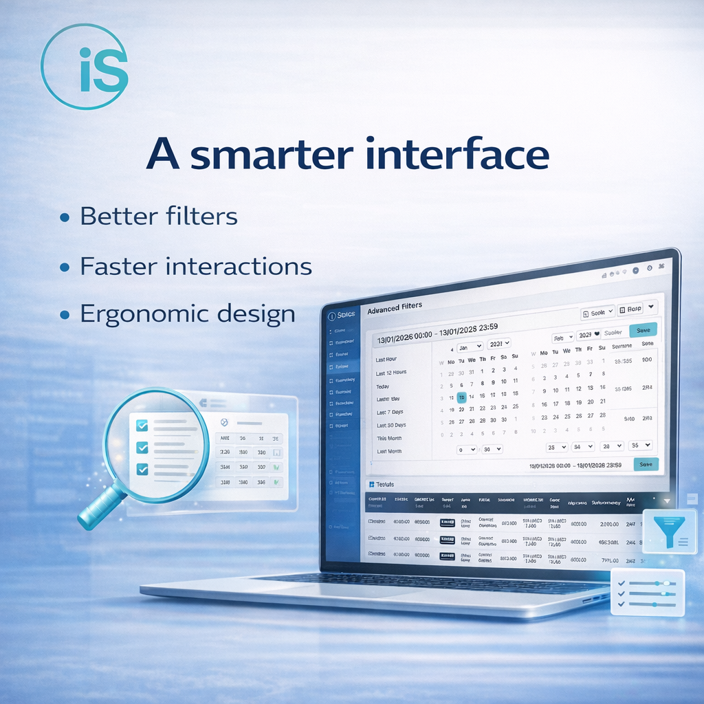 Una interfaz más inteligente — mejores filtros, interacciones más rápidas, diseño ergonómico