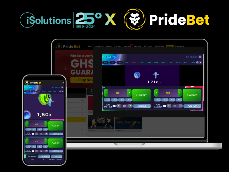 iSolutions x Pridebet card